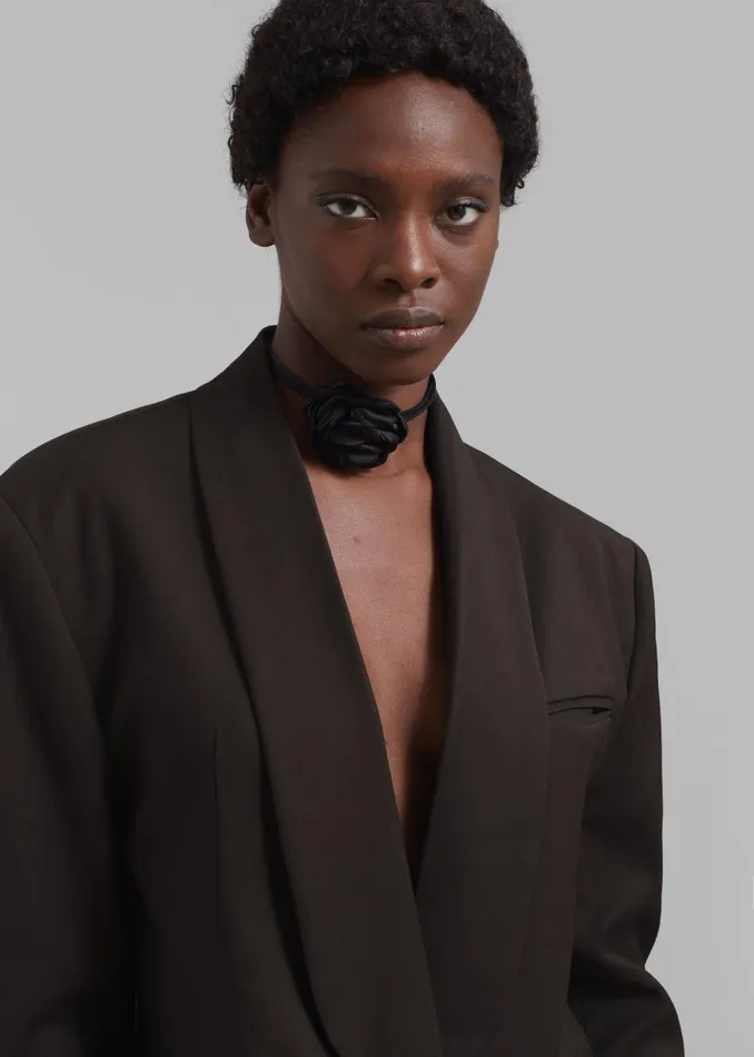 Women Jo Flower Accessory 8211 Black The Frankie Shop