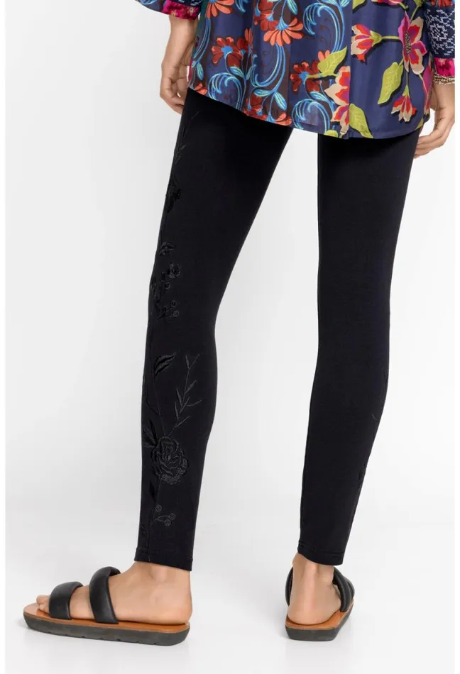 Women Johnny Was Bottoms Calipso Tonal Legging Black