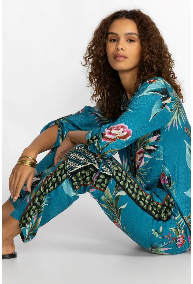 Women Johnny Was Bottoms Lagoon Kelly Pant Lagoon