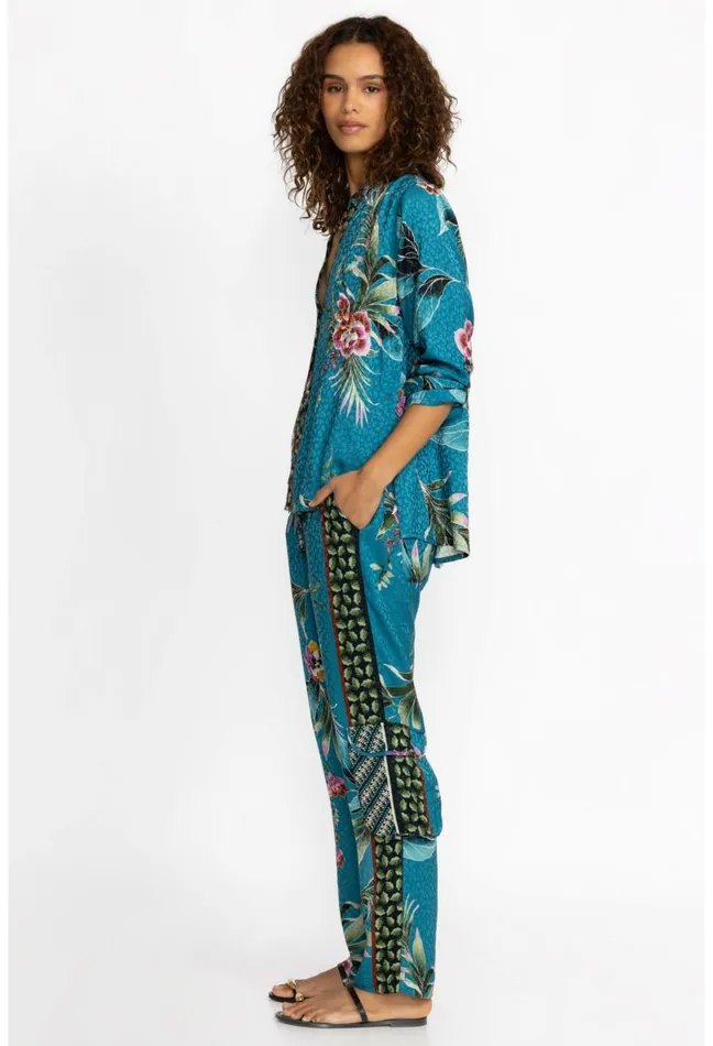 Women Johnny Was Bottoms Lagoon Kelly Pant Lagoon