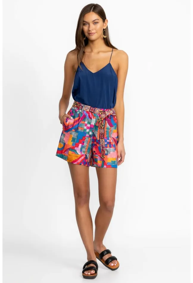 Women Johnny Was Bottoms Summer Daydream Linen Short Summer Daydream