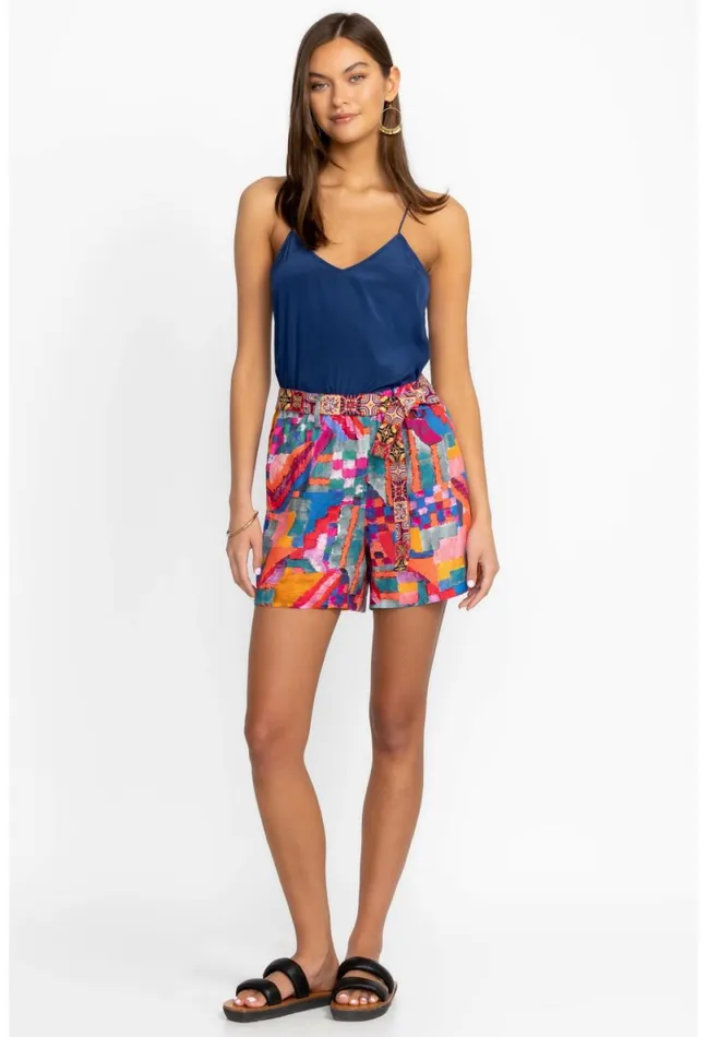 Women Johnny Was Bottoms Summer Daydream Linen Short Summer Daydream
