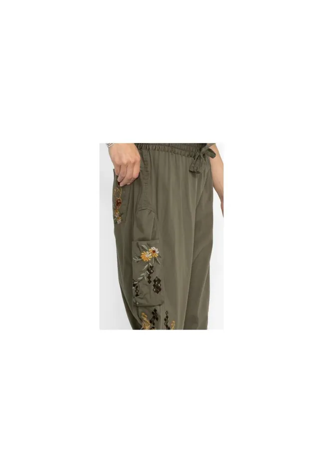 Women Johnny Was Bottoms Whitney Pant Martini Olive