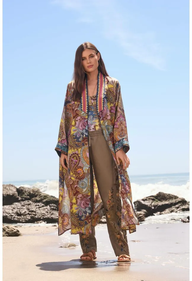 Women Johnny Was Bottoms Whitney Pant Martini Olive