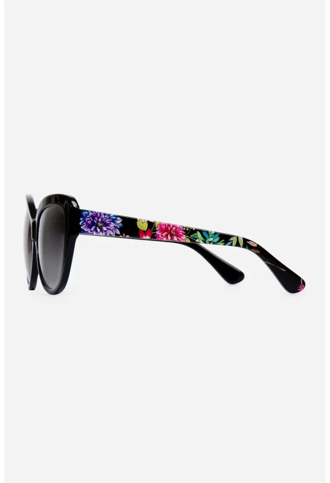 Women Johnny Was Eye Wear Sydnee Sunglasses Black Printed Dreamer Noir
