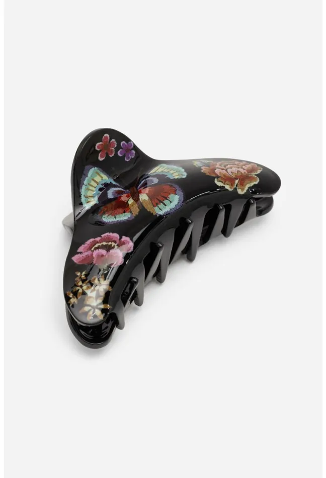 Women Johnny Was Fashion Accessories Butterfly Hairclip Black