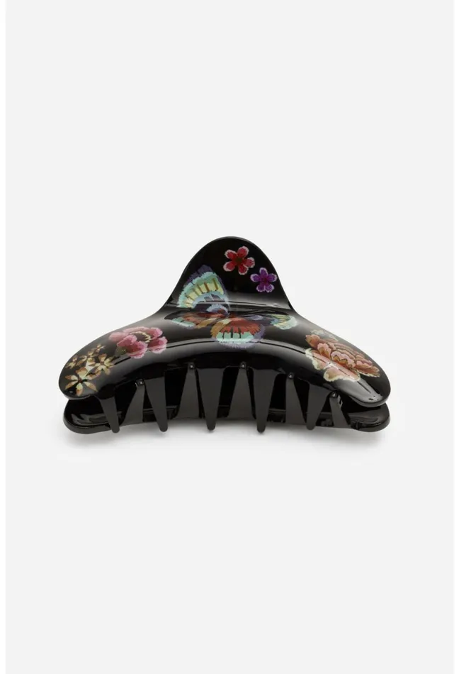 Women Johnny Was Fashion Accessories Butterfly Hairclip Black