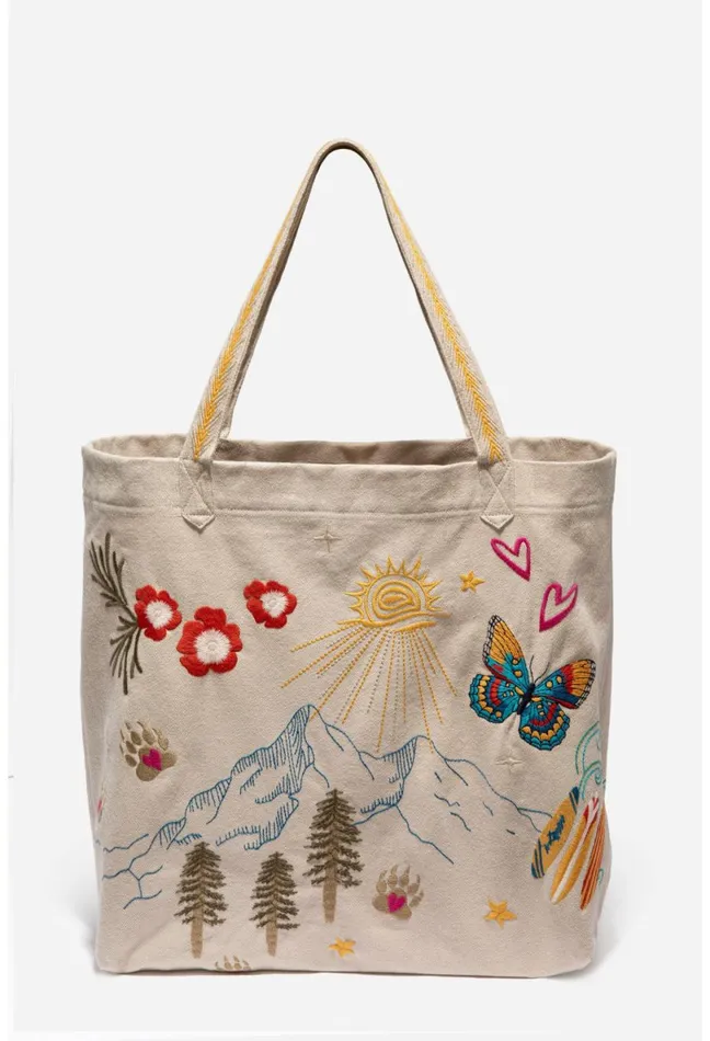 Women Johnny Was Handbags California Everyday Tote French Macaroon