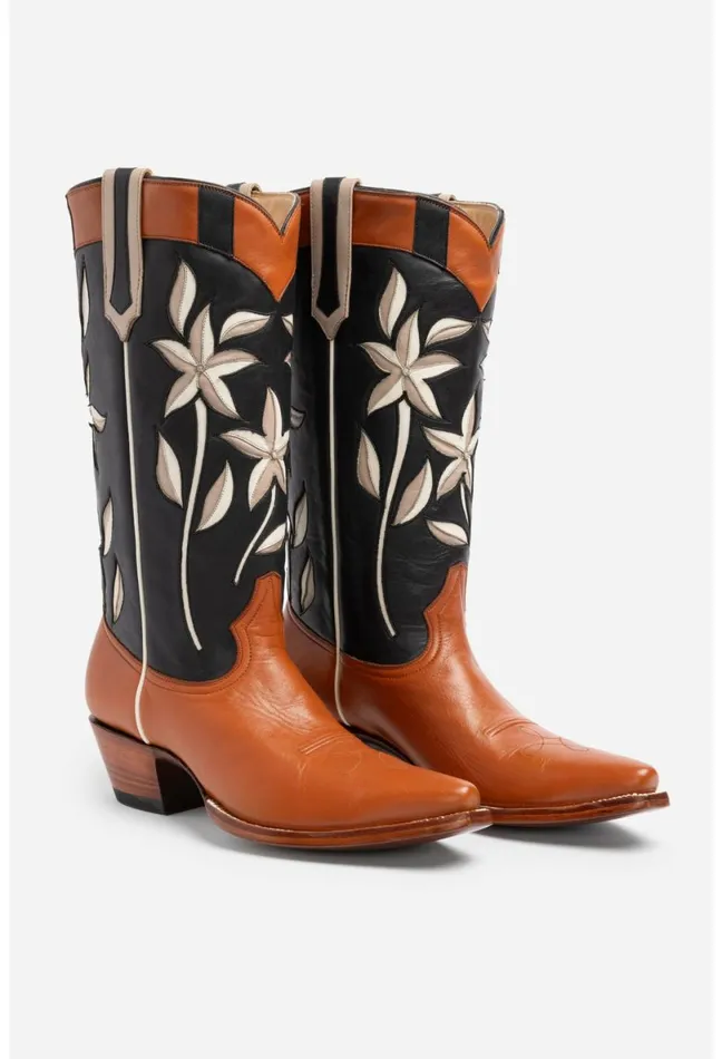 Women Johnny Was Shoes Malibu Garden Cowboy Boot Multi