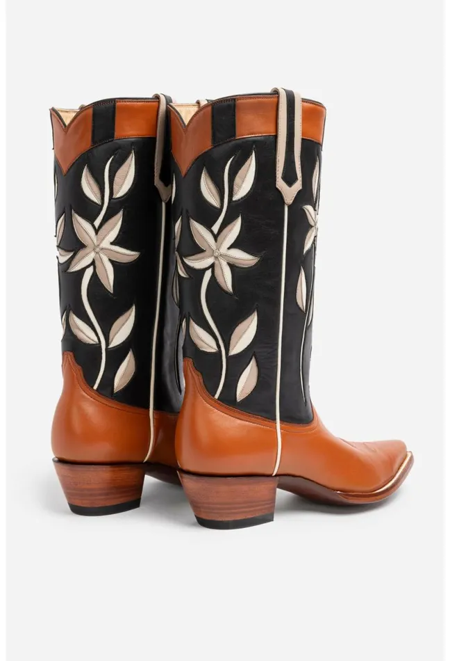 Women Johnny Was Shoes Malibu Garden Cowboy Boot Multi