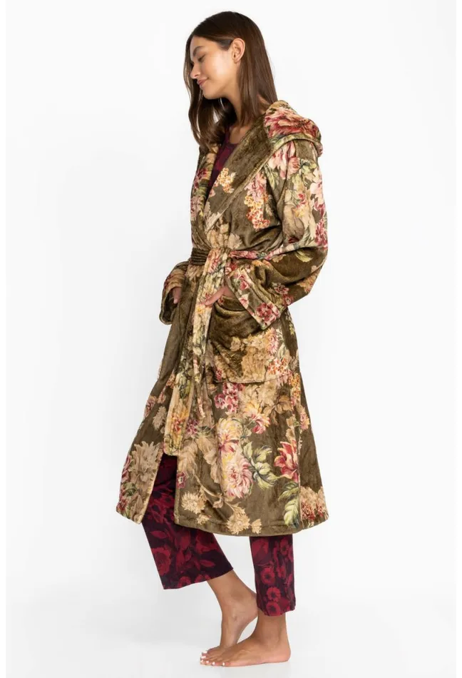 Women Johnny Was Sleepwear Cozy Robe Vintage Rose