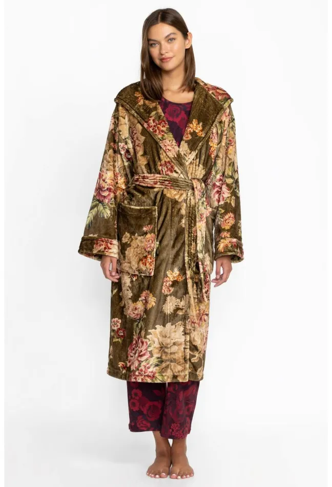Women Johnny Was Sleepwear Cozy Robe Vintage Rose