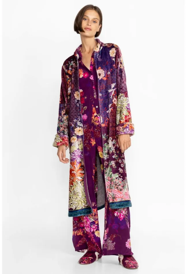 Women Johnny Was Sleepwear Phoenix Zip Up Robe Phoenix