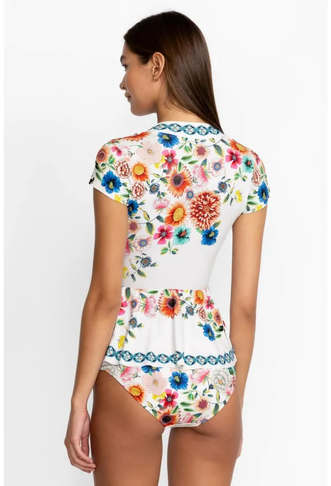 Women Johnny Was Swim and Resort Mirror Palace Tankini Wrap Mirror