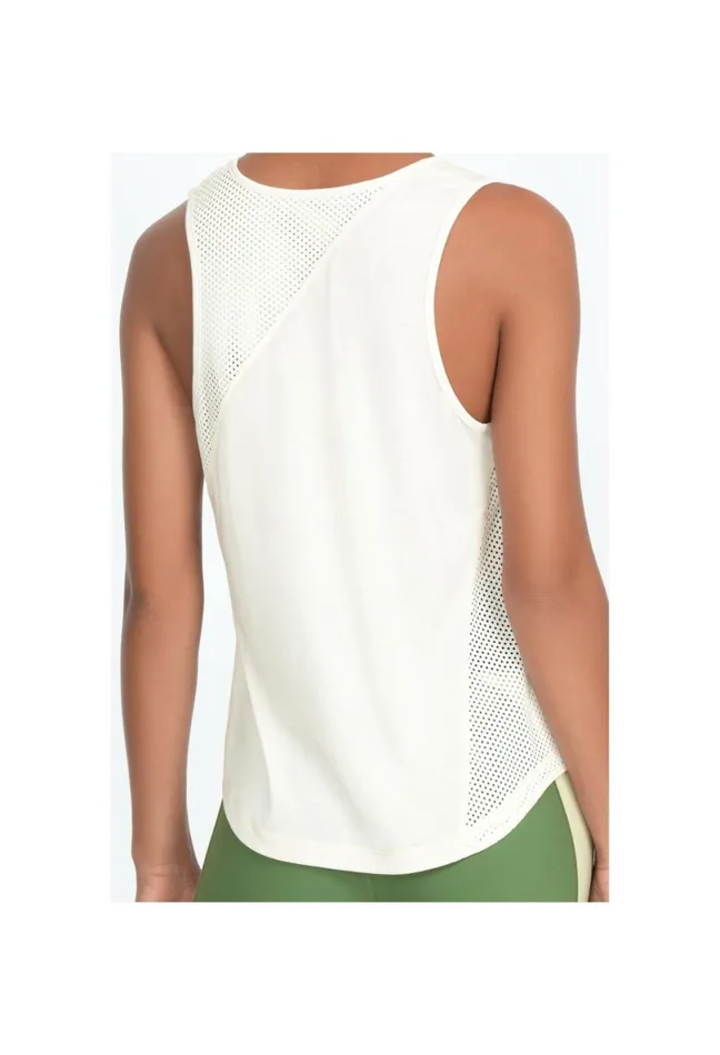 Women Johnny Was Tops Effect Mesh Contrast Tank Tofu