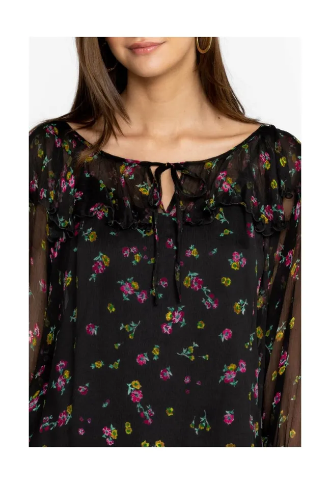 Women Johnny Was Tops Fernanda Peasant Blouse Little Ditsy