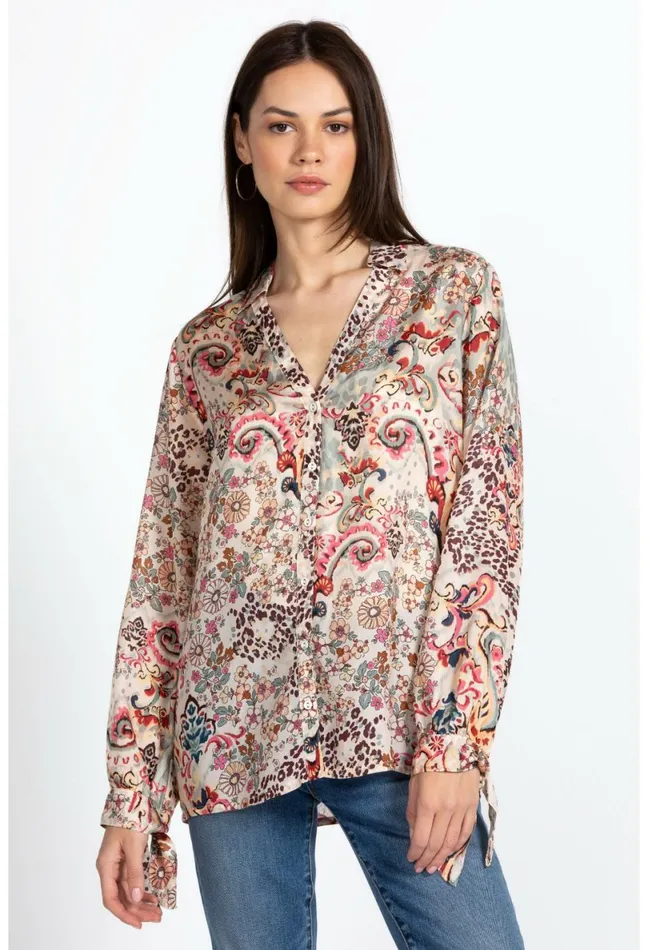 Women Johnny Was Tops Jungle Paisley Rasvana Blouse Jungle Paisley