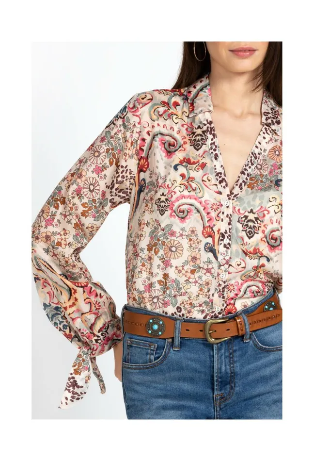 Women Johnny Was Tops Jungle Paisley Rasvana Blouse Jungle Paisley