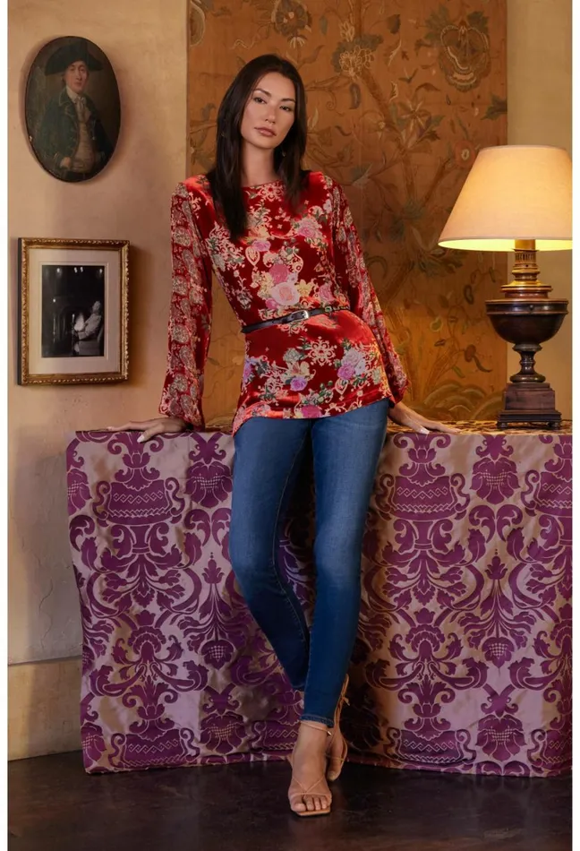 Women Johnny Was Tops Kimi Tunic Multi