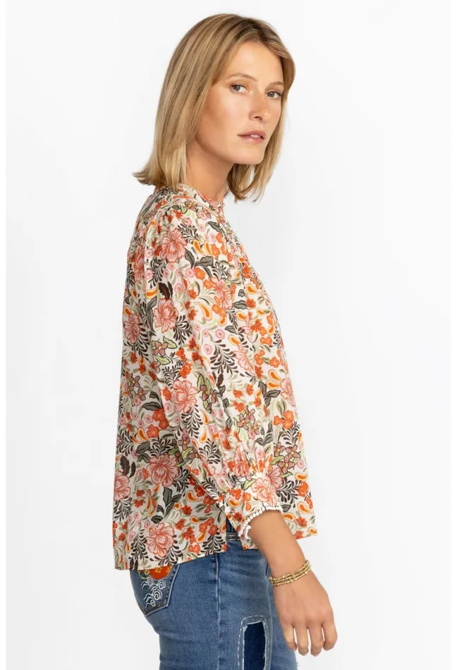 Women Johnny Was Tops Valencia Circle Yoke Blouse Multi