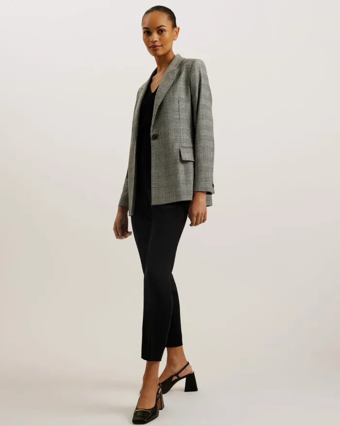 Women JOMMIA 8211 Wool Check Boyfriend Blazer Black Ted Baker Coats and Jackets Women JOMMIA 8211 Wool Check Boyfriend Blazer Black Ted Baker Coats and Jackets