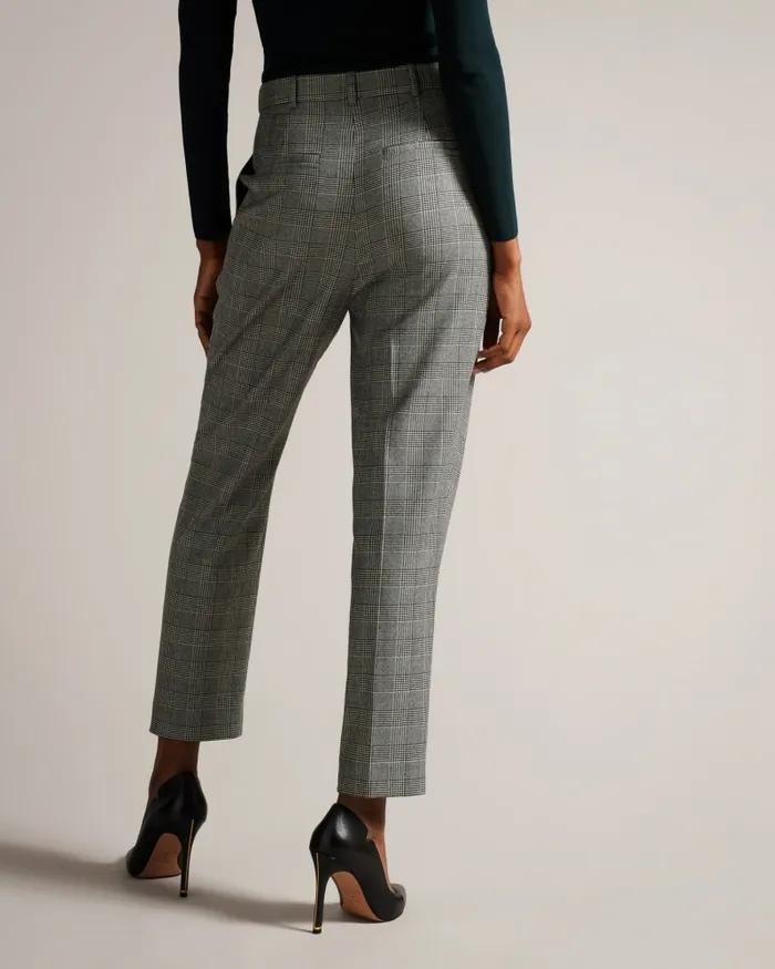 Women JOMMIAL 8211 Wool Check Tapered Trousers Black Ted Baker Trousers and Shorts Women JOMMIAL 8211 Wool Check Tapered Trousers Black Ted Baker Trousers and Shorts