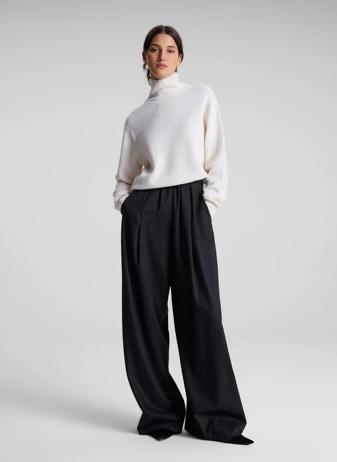 Women Jones Wool Cashmere Pant Charcoal ALC Bottoms