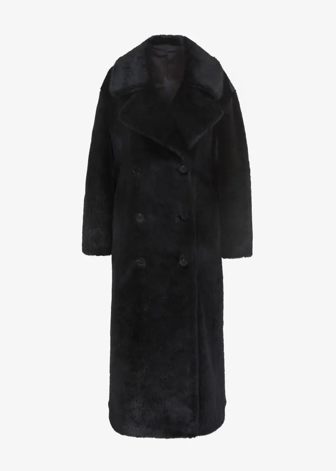 Women Joni Faux Fur Coat 8211 Black The Frankie Shop Outerwear