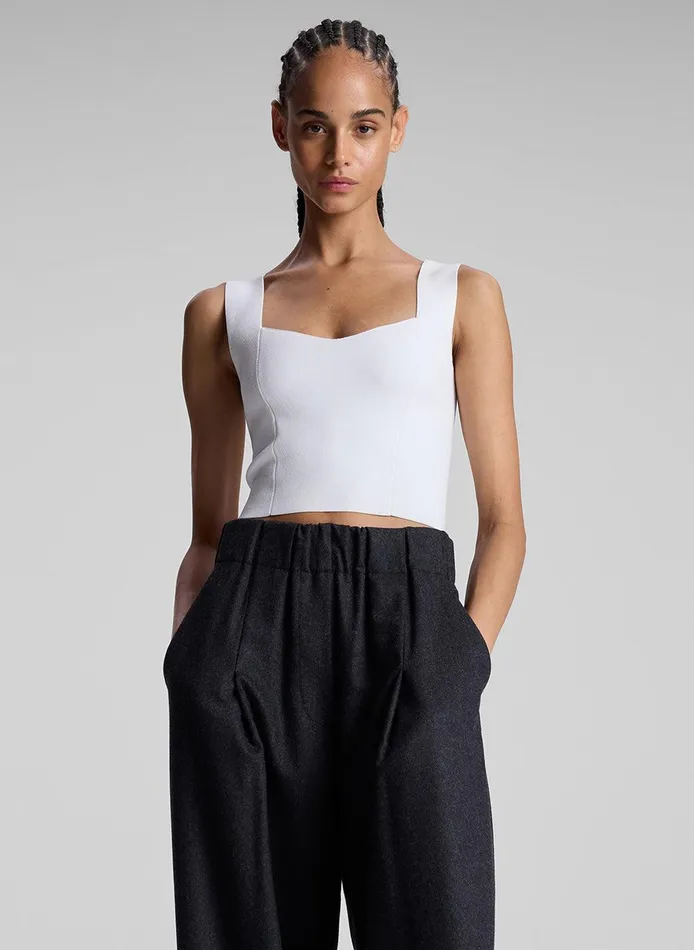 Women Jordana Compact Knit Top White ALC Knitwear