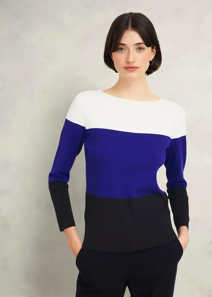 Women Jumpers and Cardigans Hobbs Alice Jumper Blue Multi