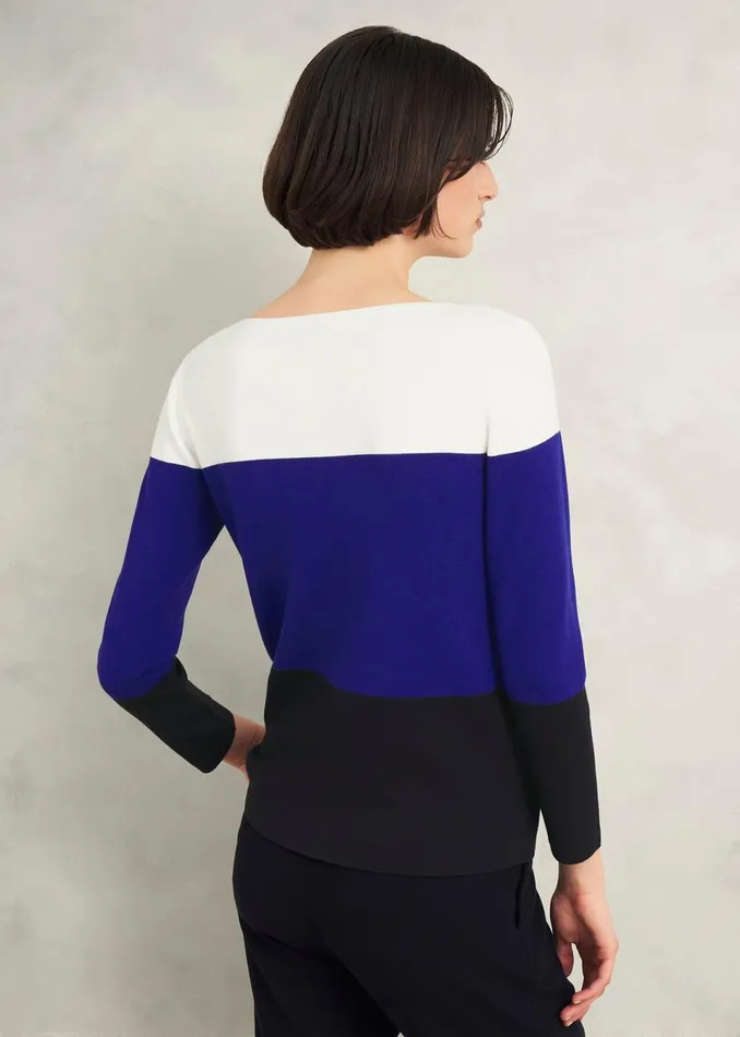 Women Jumpers and Cardigans Hobbs Alice Jumper Blue Multi