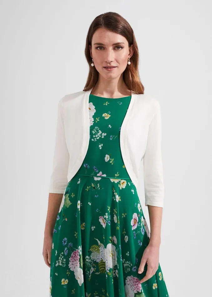 Women Jumpers and Cardigans Hobbs Carrie Bolero Ivory