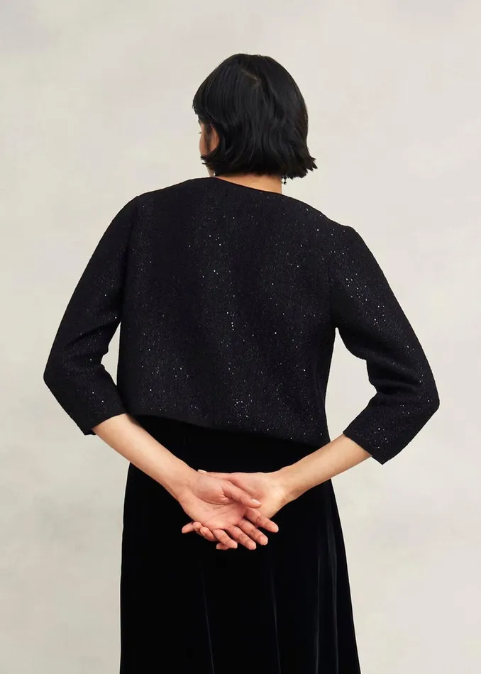 Women Jumpers and Cardigans Hobbs Elin Sequin Cardigan Black