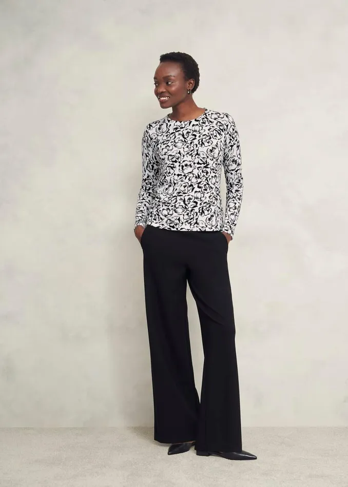 Women Jumpers and Cardigans Hobbs Harlow Jumper With Wool Ivory Black