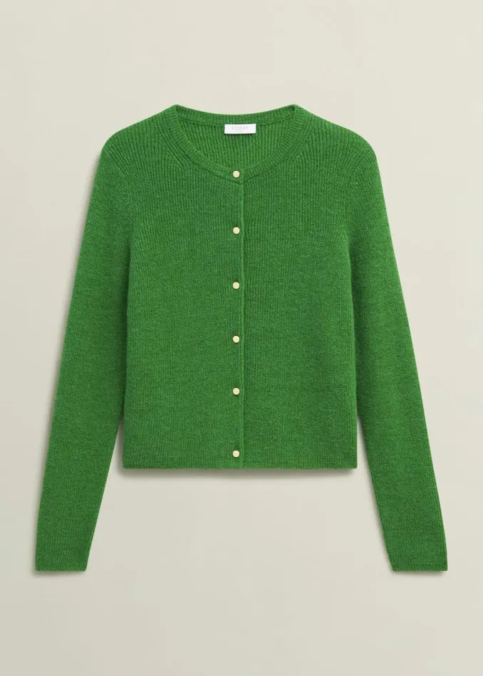 Women Jumpers and Cardigans Hobbs Jasmina Cardigan With Alpaca Lush Green