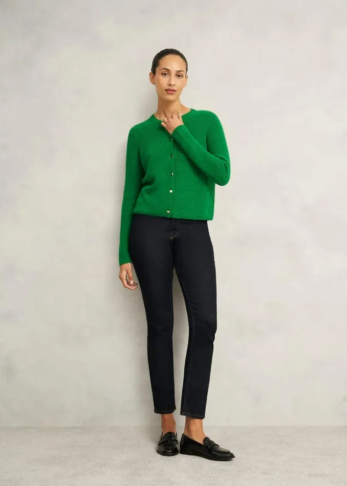 Women Jumpers and Cardigans Hobbs Jasmina Cardigan With Alpaca Lush Green