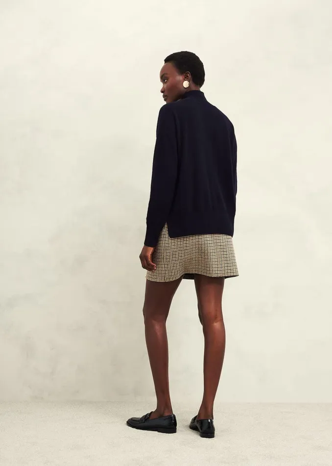 Women Jumpers and Cardigans Hobbs Marlena Cashmere Funnel Neck Jumper Hobbs Navy