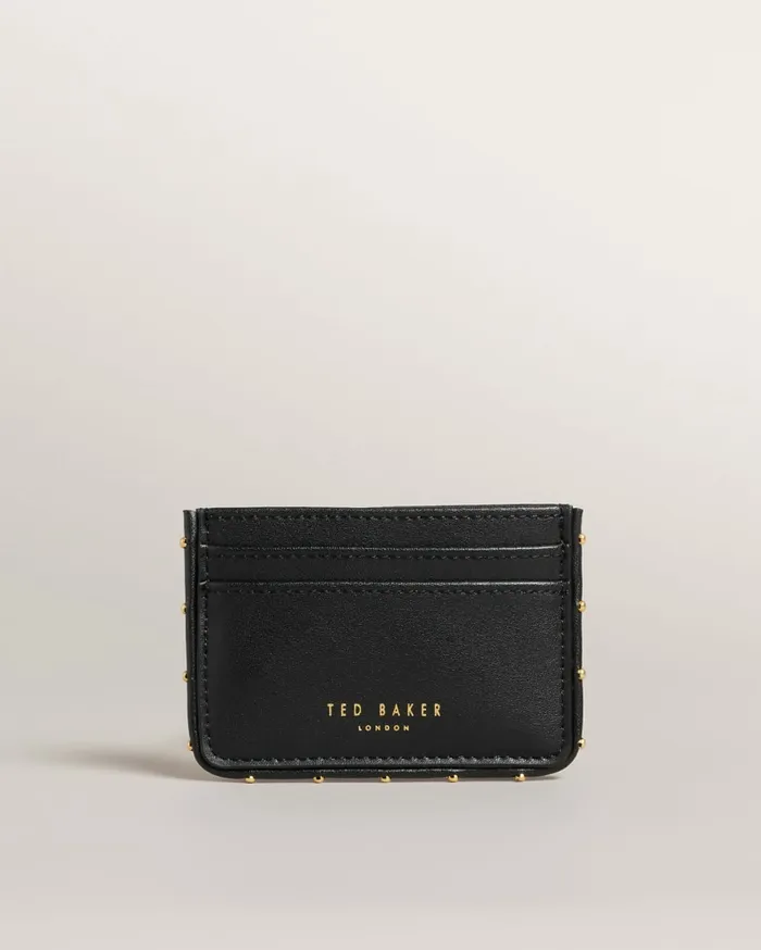 Women KAHNIA 8211 Studded Edge Leather Cardholder Black Ted Baker Purses and Cardholders Women KAHNIA 8211 Studded Edge Leather Cardholder Black Ted Baker Purses and Cardholders