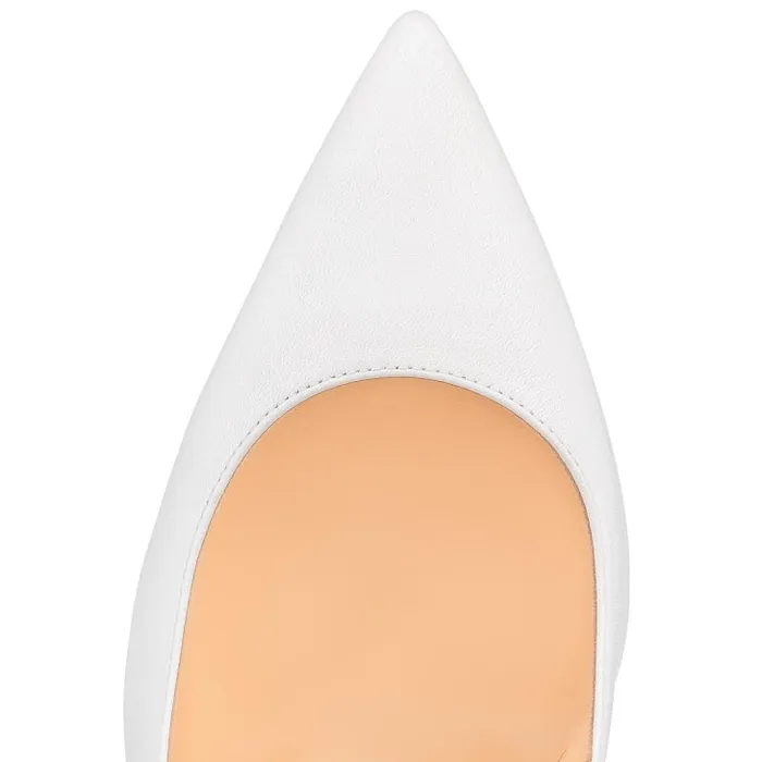 Women Kate 100 Mm Pumps 8211 Nappa Leather 8211 Bianco Christian Louboutin Pumps