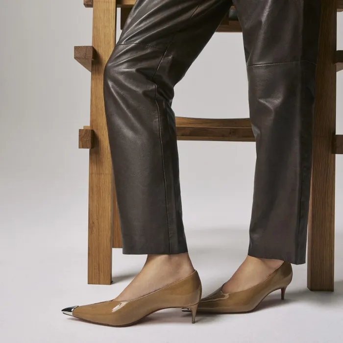 Women Katissima 45 Mm Pumps 8211 Vog Patent Leather 8211 Lionne Christian Louboutin Pumps Women Katissima 45 Mm Pumps 8211 Vog Patent Leather 8211 Lionne Christian Louboutin Pumps