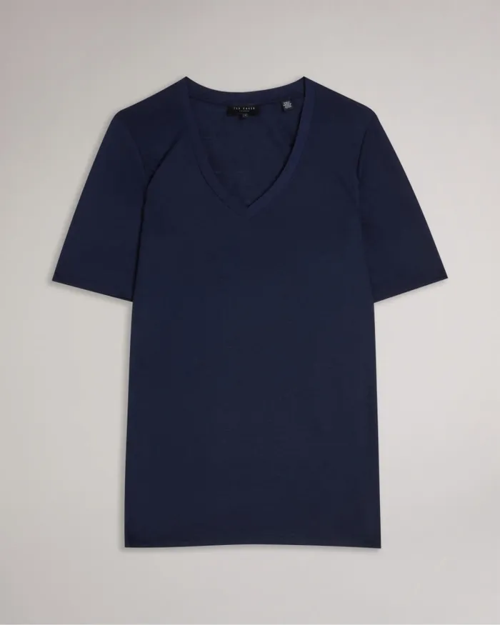 Women KERIKA 8211 Easy Fit VNeck TShirt Navy Ted Baker Tops and Blouses