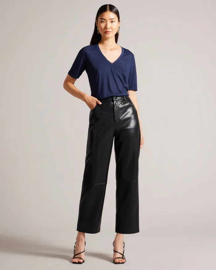 Women KERIKA 8211 Easy Fit VNeck TShirt Navy Ted Baker Tops and Blouses Women KERIKA 8211 Easy Fit VNeck TShirt Navy Ted Baker Tops and Blouses