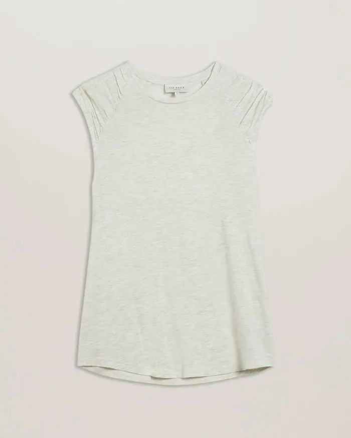 Women KERINHA 8211 Shoulder Gather Detail Vest Top Greymarl Ted Baker Tops and Blouses