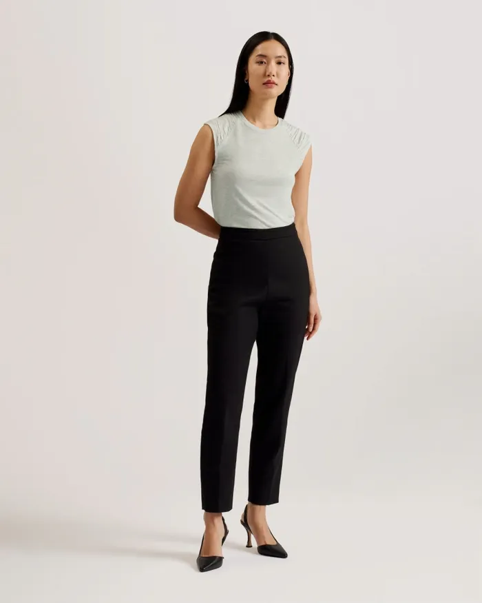 Women KERINHA 8211 Shoulder Gather Detail Vest Top Greymarl Ted Baker Tops and Blouses