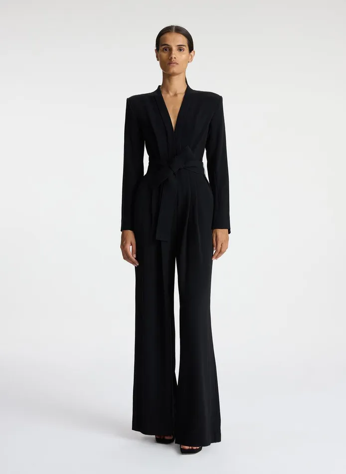 Women Kieran II WideLeg Jumpsuit Black ALC Bottoms