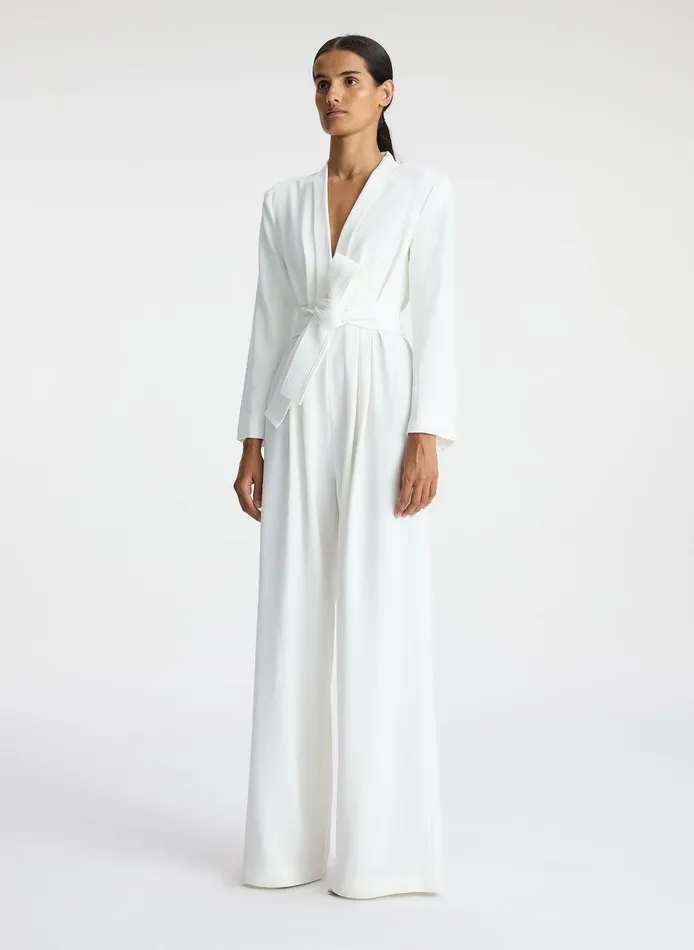 Women Kieran II WideLeg Jumpsuit White ALC Bottoms