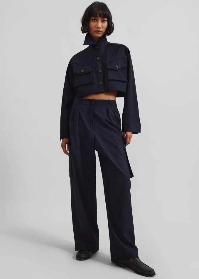 Women Kiora Cargo Pants 8211 Navy The Frankie Shop Bottoms