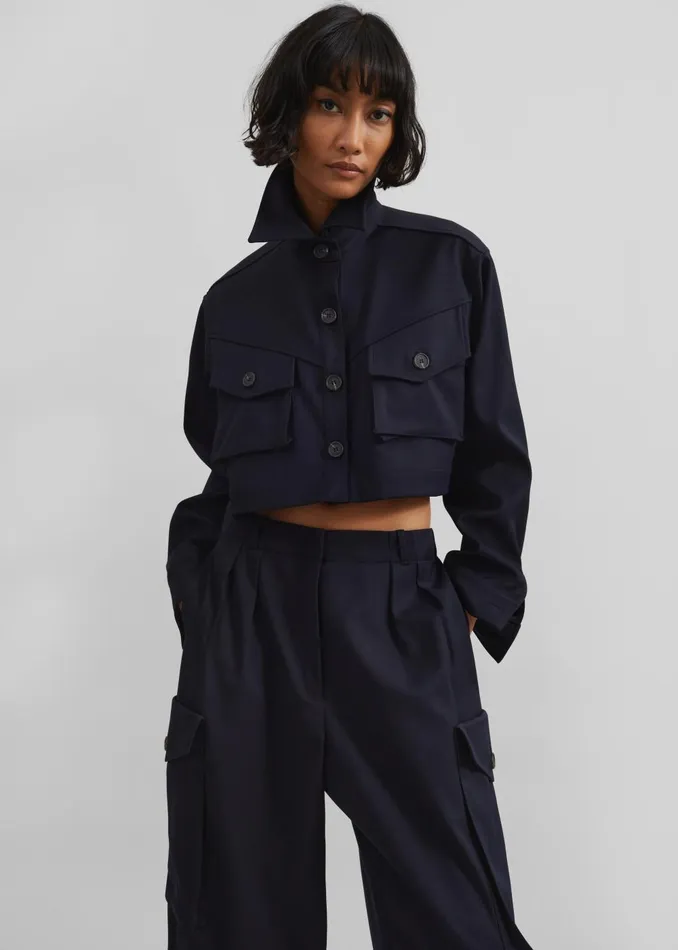 Women Kiora Cargo Pants 8211 Navy The Frankie Shop Bottoms