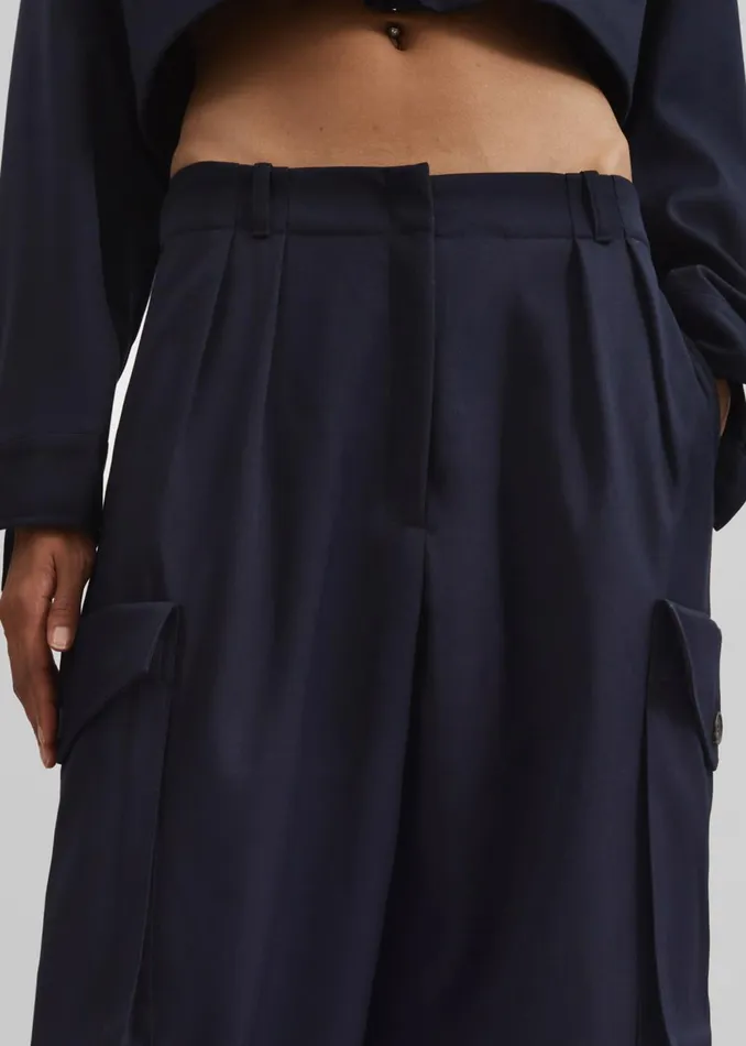 Women Kiora Cargo Pants 8211 Navy The Frankie Shop Bottoms