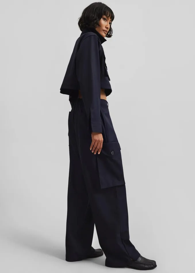 Women Kiora Cargo Pants 8211 Navy The Frankie Shop Bottoms